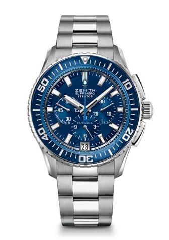 Replica Zenith Watch El Primero Stratos Flyback Blue Bracelet 03.2067.405/51.M2060